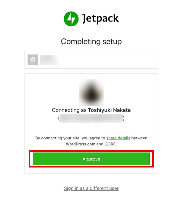 Jetpack connecting