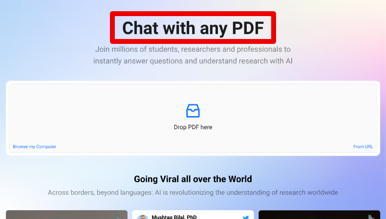 Chat with any PDF