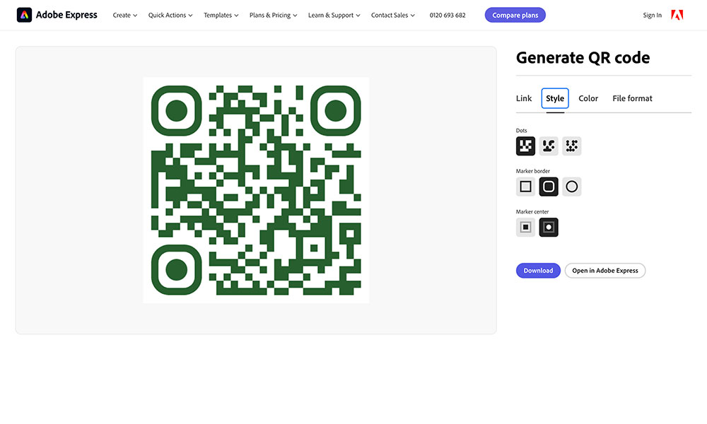 Free Online QR Code Generator | Adobe Express