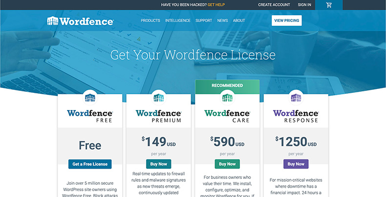 Wordfenceのプラン