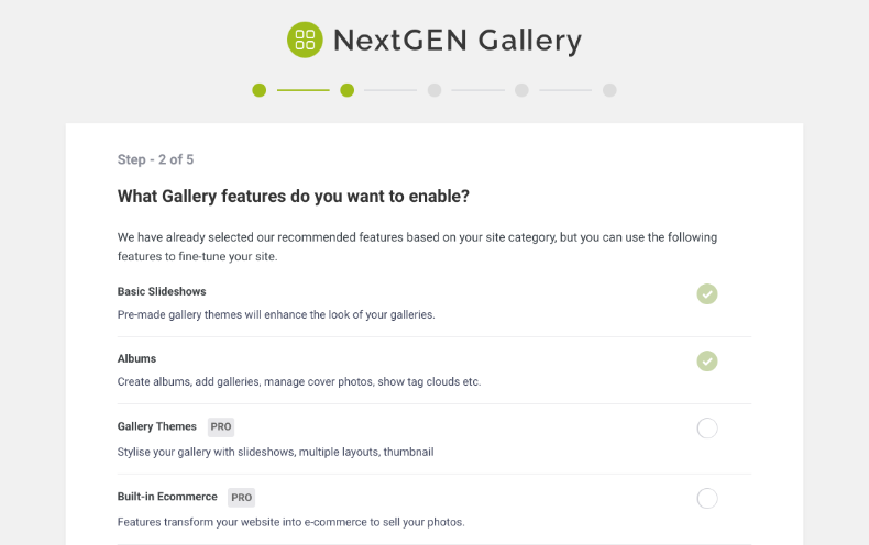 NextGEN Galleryのウィザード設定3