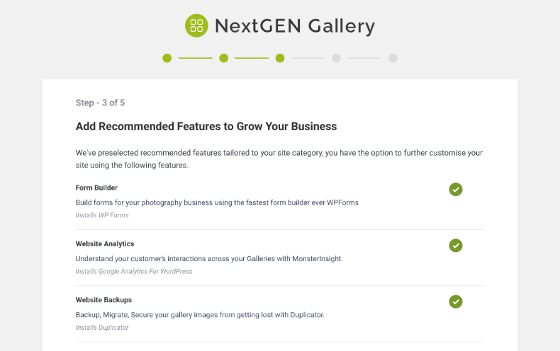 NextGEN Galleryのウィザード設定4