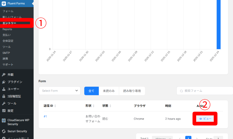 Fluent Formsのエントリー1