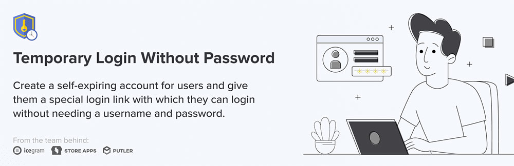 プラグイン「Temporary Login Without Password」のインストール