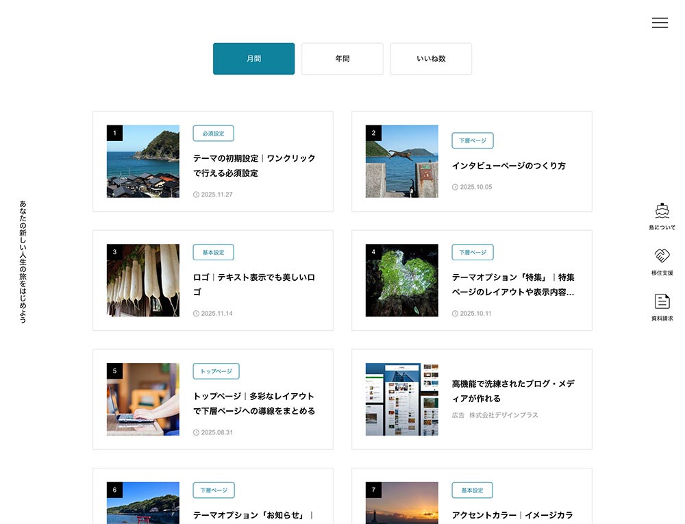 VOYAGEのランキングページ