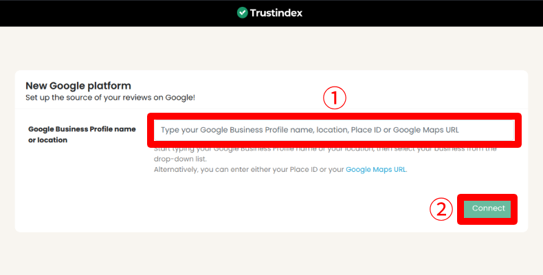 Widgets for Google Reviewsの接続方法2