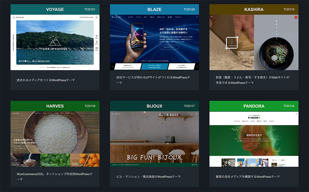 これまで120以上のWordPressテーマを開発