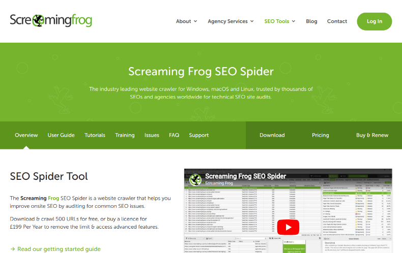Screaming Frog SEO Spider
