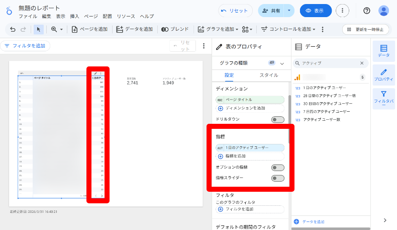 Looker StudioとGoogleアナリティクスの連携5