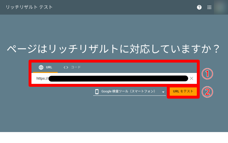 リッチリザルトのチェック1