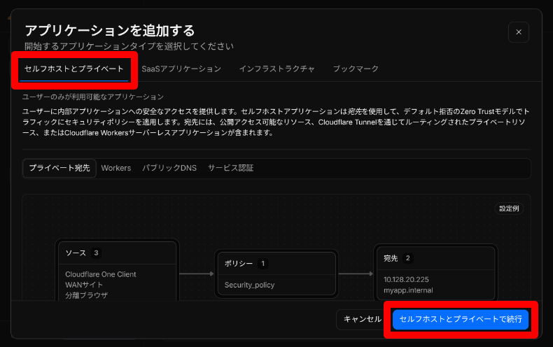 Cloudflare Accessのアプリケーション設定2